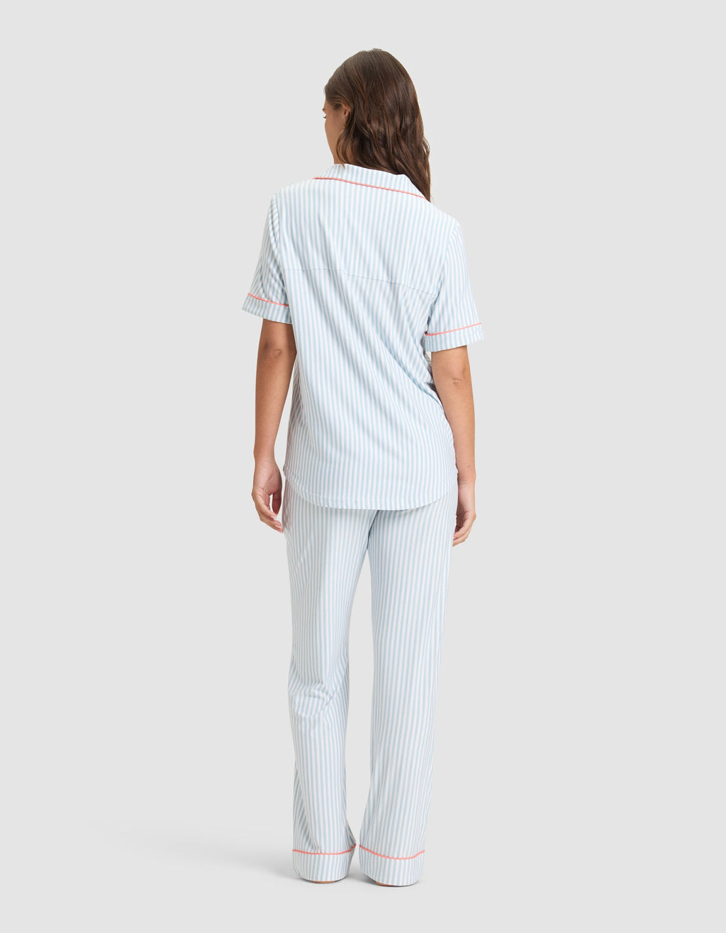 Women's Bamboo Stretch-Knit Short Sleeve & Pant Pajama Set - Last Chance