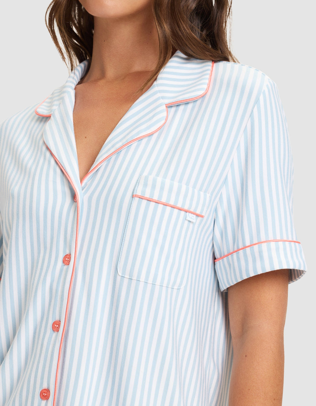 Women's Bamboo Stretch-Knit Short Sleeve & Pant Pajama Set - Last Chance