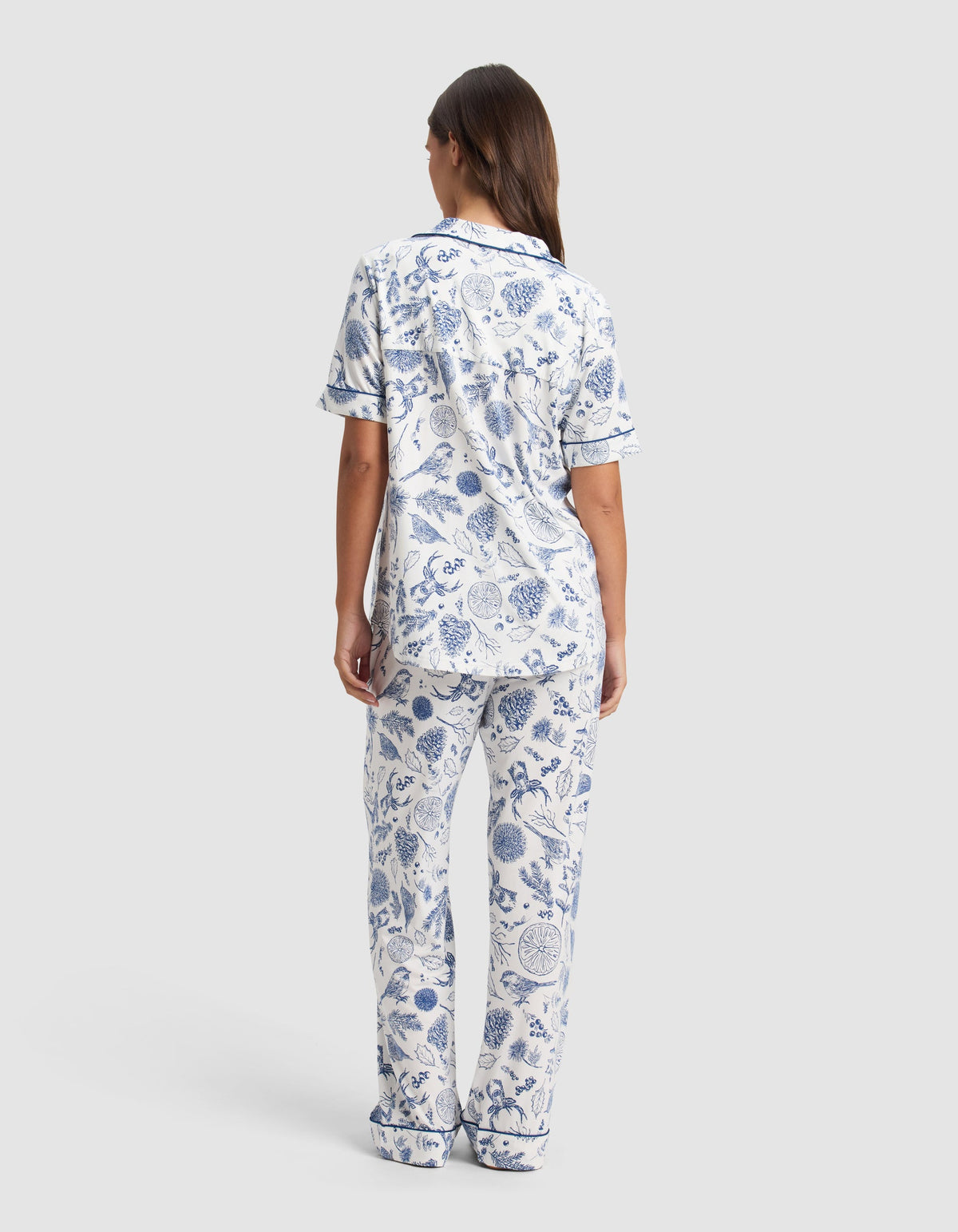 Women's Bamboo Stretch-Knit Short Sleeve & Pant Pajama Set - Last Chance