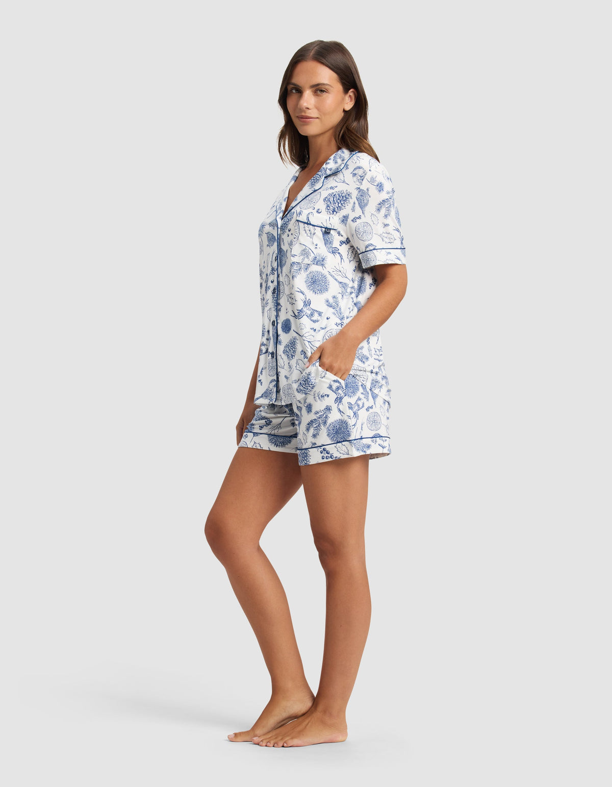 Women's Bamboo Stretch-Knit Short Sleeve Pajama Set - Last Chance