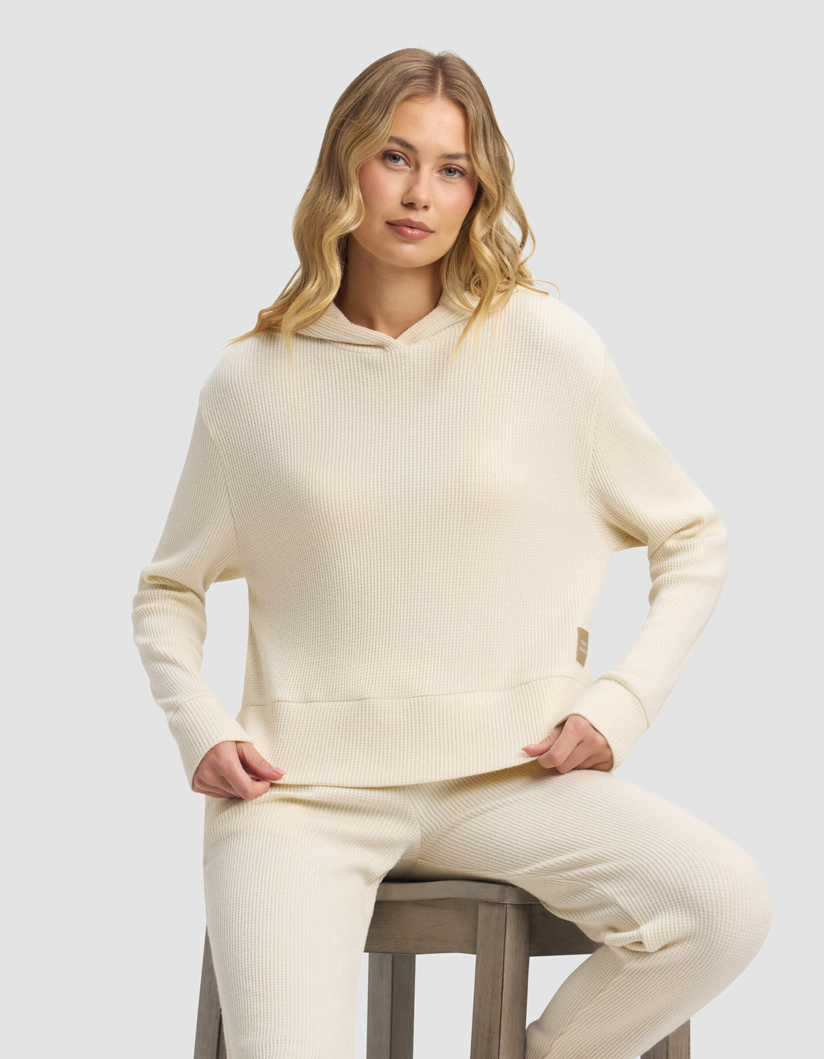Women's Blake Waffle Hoodie & Jogger Set