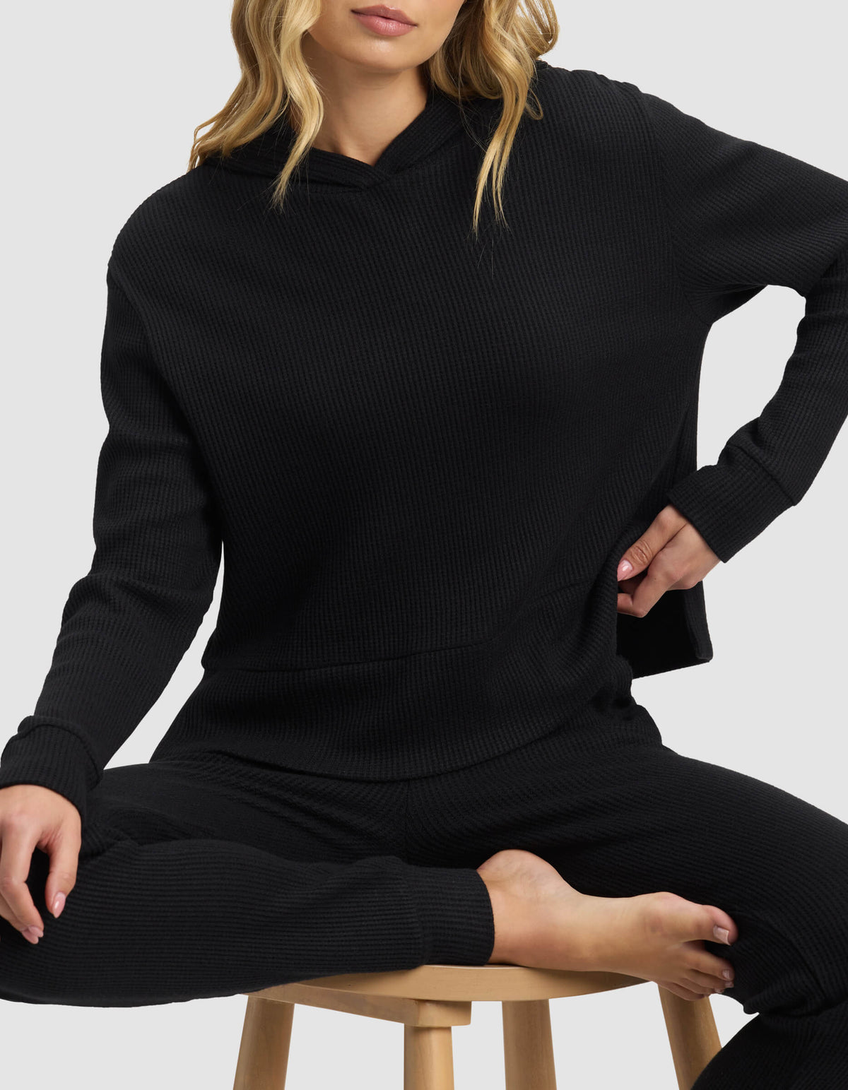 Women's Blake Waffle Hoodie & Jogger Set