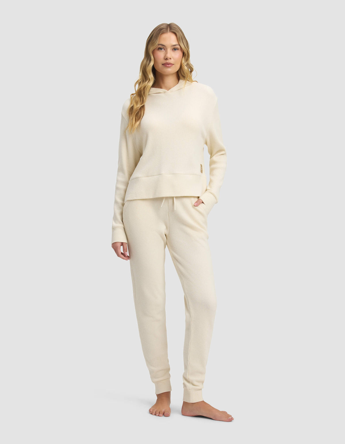 Women's Blake Waffle Hoodie & Jogger Set