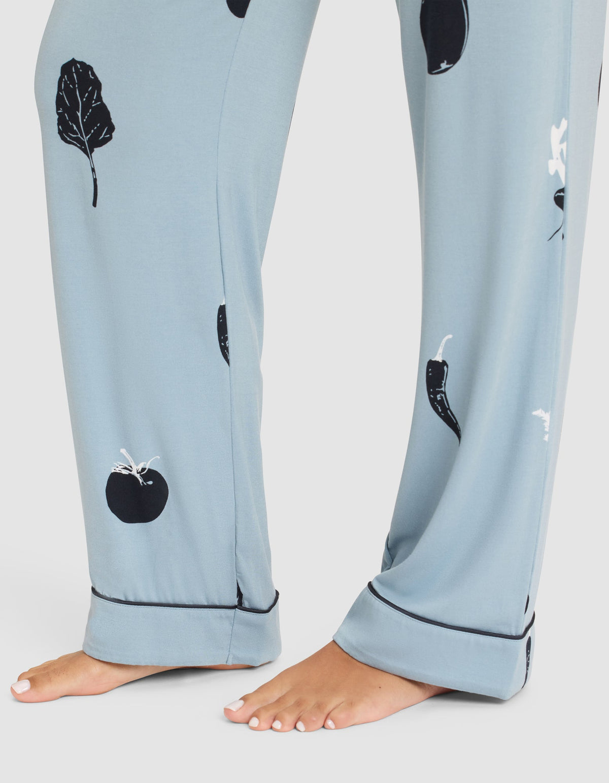 Women's Bamboo Stretch-Knit Short Sleeve & Pant Pajama Set - Last Chance